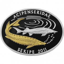 Осетр, серия «Фауна и флора Кахахстана»