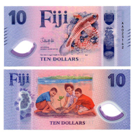 Фиджи 10 долларов 2026 год (полимер)